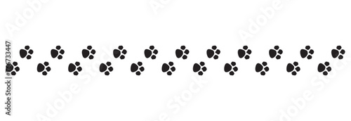 Paw print cat, dog, puppy pet trace. Flat style - stock vector.  isolated on white background. EPS 10