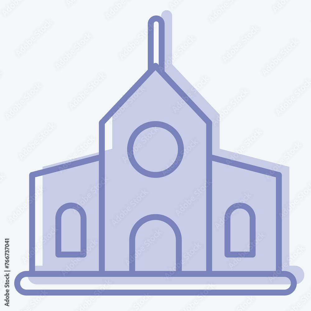 Icon Municipal. suitable for education symbol. two tone style. simple design editable. design template vector. simple illustration Icon Municipal. suitable for education symbol. two tone style. simple design editable. design template vector. simple illustration