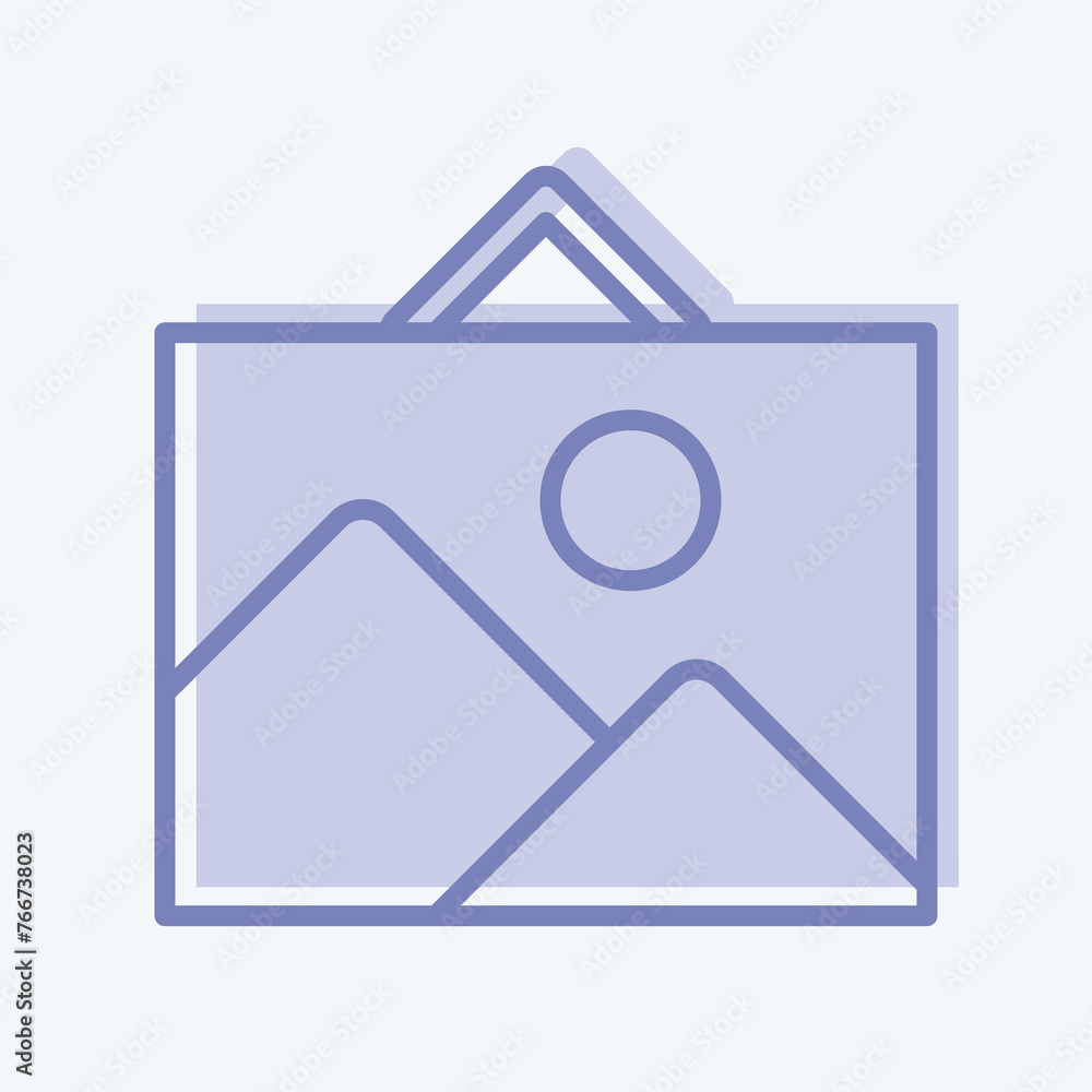 Icon Painting. suitable for Paint Art Tools symbol. two tone style. simple design editable. design template vector. simple illustration Icon Painting. suitable for Paint Art Tools symbol. two tone style. simple design editable. design template vector. simple illustration