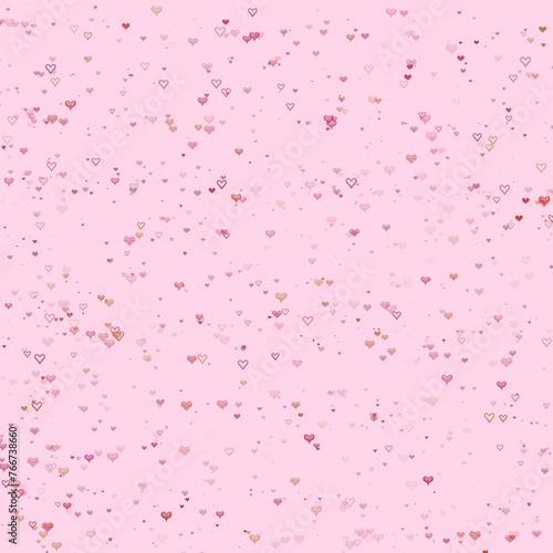 Pattern cute pink background with hearts