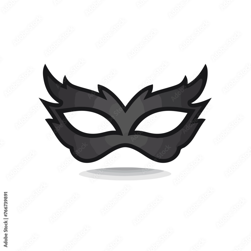 Mask superhero carnival or opera actor vector icon.