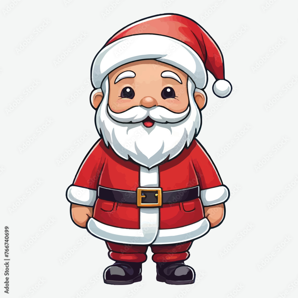 clipart cute little santa, vector isolated clipart cute little santa, vector isolated
