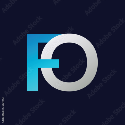 FO Letter Logo Template Illustration Design.