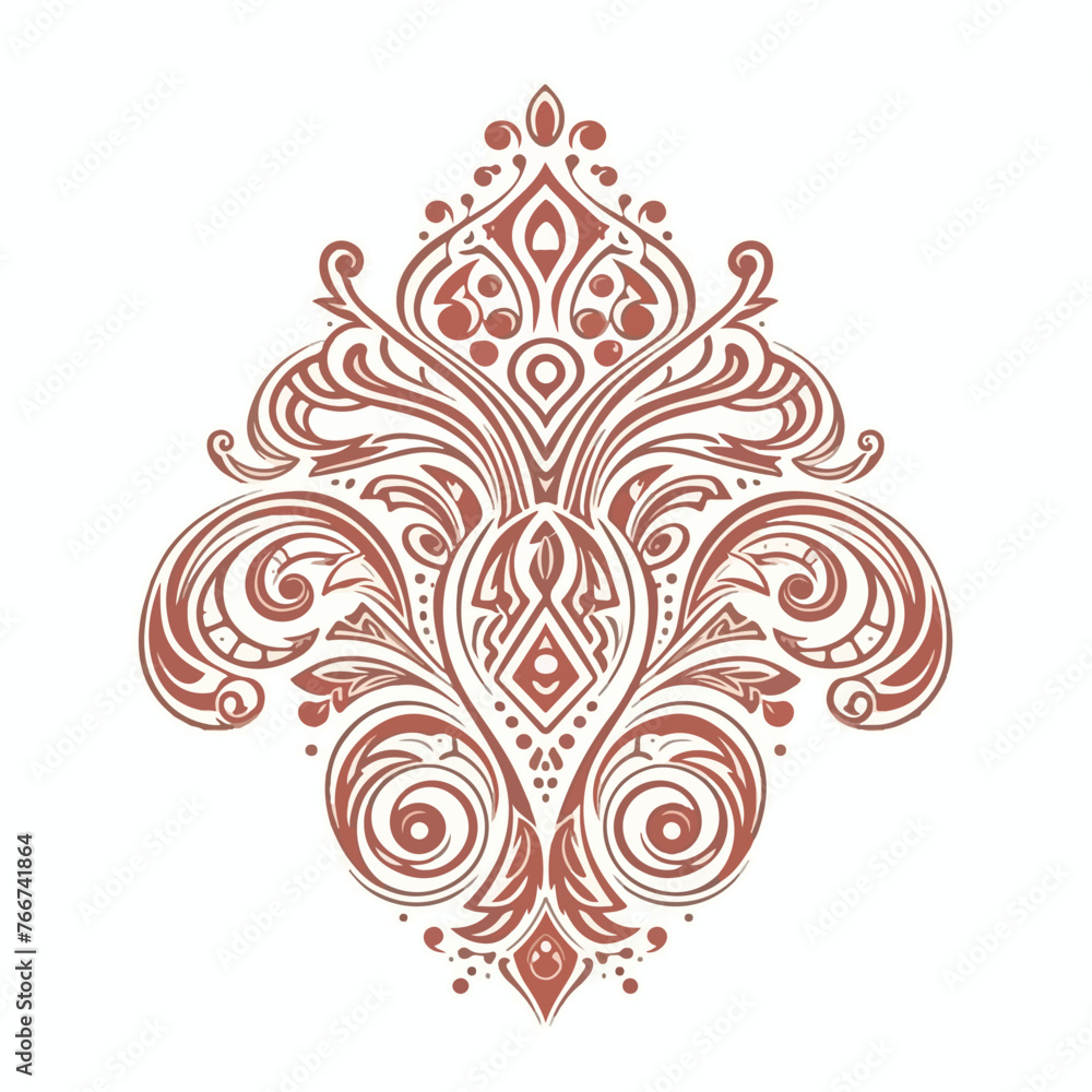 Ornamental abstract element for design. Vector 