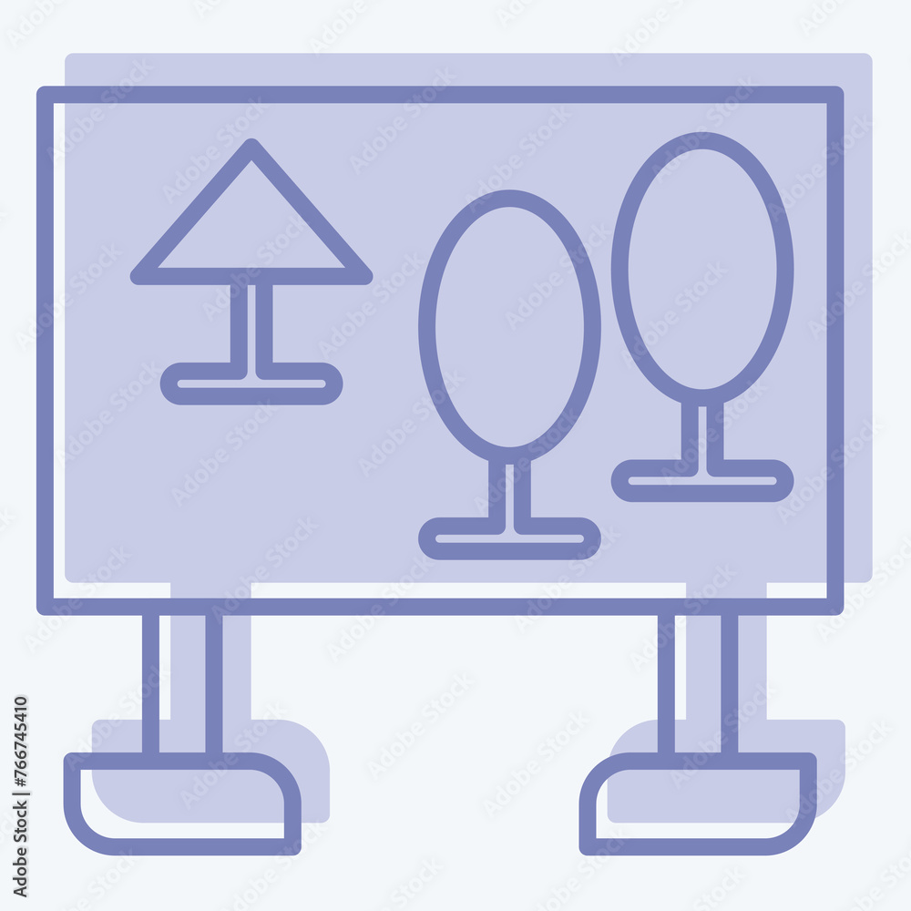 Icon Map. related to Amusement Park symbol. two tone style. simple design editable. simple illustration Icon Map. related to Amusement Park symbol. two tone style. simple design editable. simple illustration