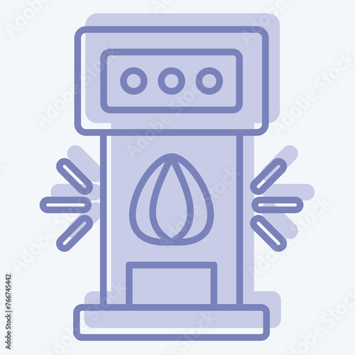 Icon Punching Bag. related to Amusement Park symbol. two tone style. simple design editable. simple illustration