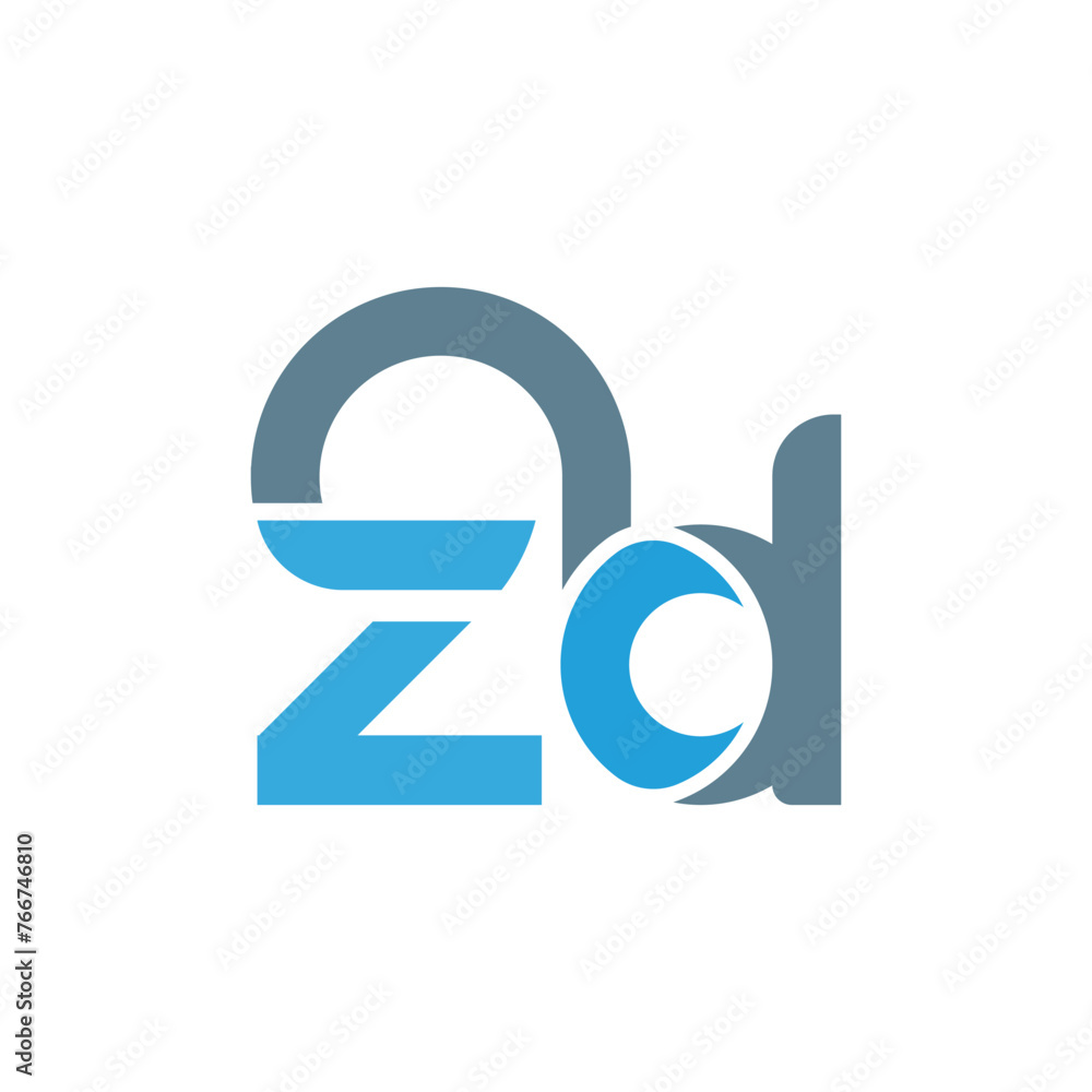 Letter zd logo, vector design template Letter zd logo, vector design template