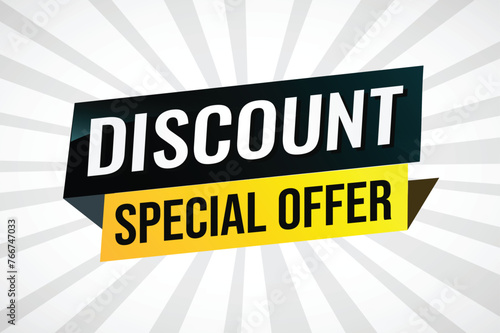 discount special offer poster banner graphic design icon logo sign symbol social media website coupon


