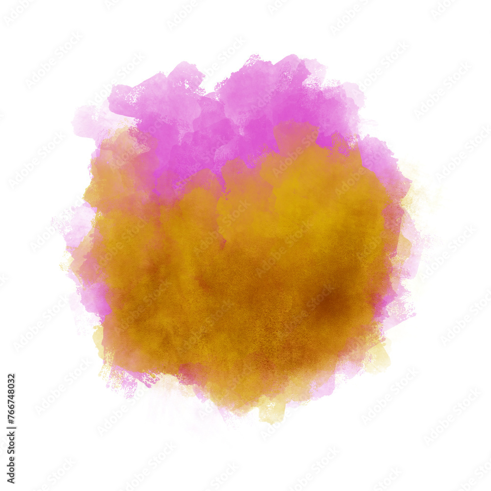pink yellow watercolor brush strokes for various purposes.