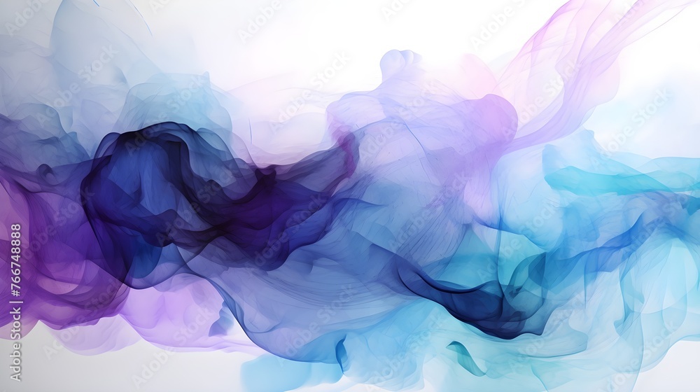 light soft blue purple ink cloud smoke abstract background