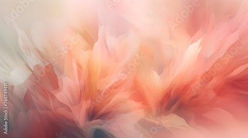 light soft pink peach abstract background with flowers