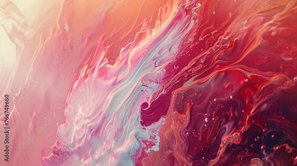 Abstract Art Background with Flowing Paints Abstract Art Background with Flowing Paints