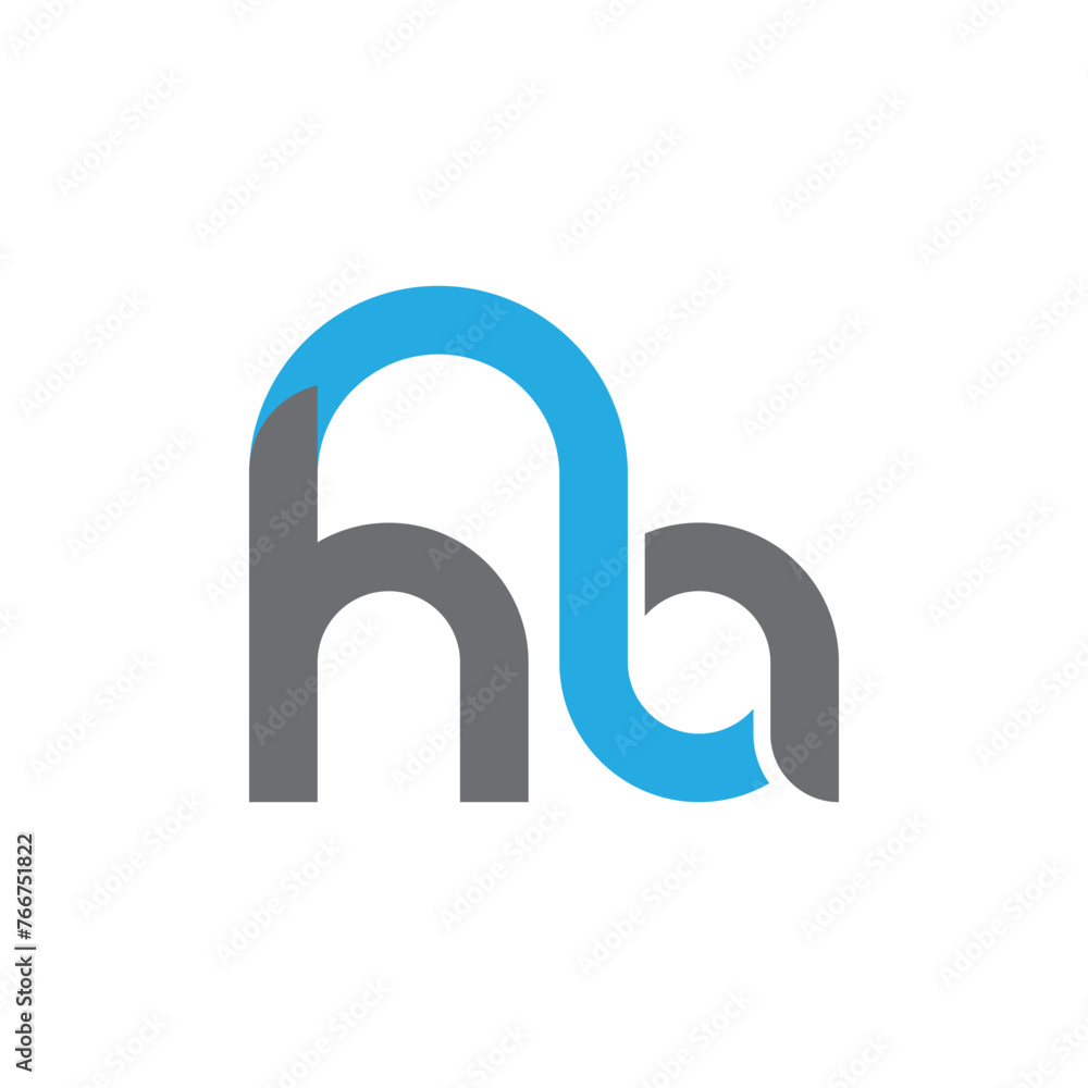 Letter ha logo, vector design template Letter ha logo, vector design template