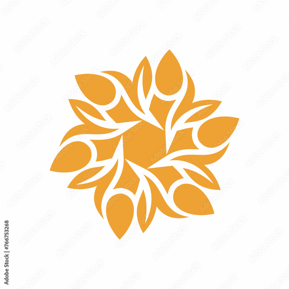 agriculture wheat design logo icon	
