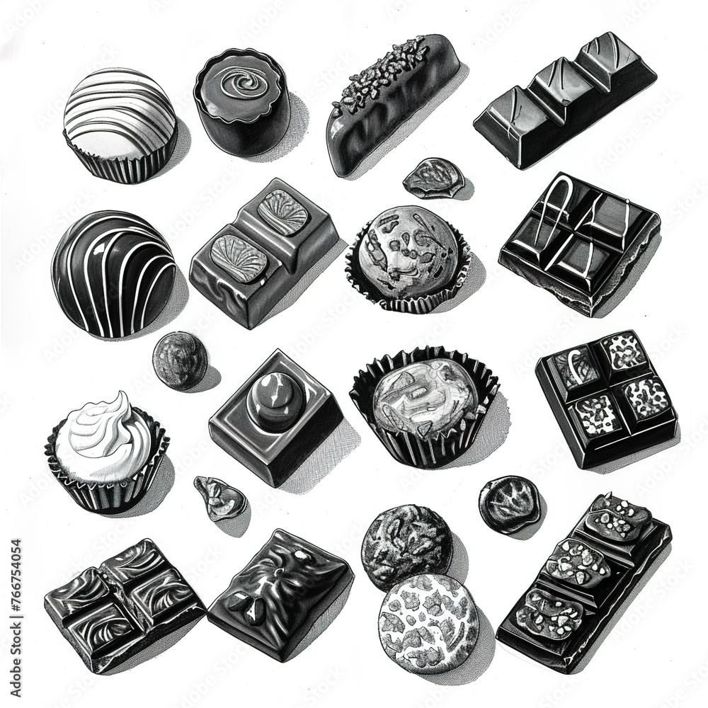 custom made wallpaper toronto digitalset chocolate seamless background, generative ai