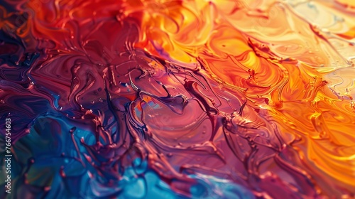 Beautiful Acrylic Color Abstract Background 8K