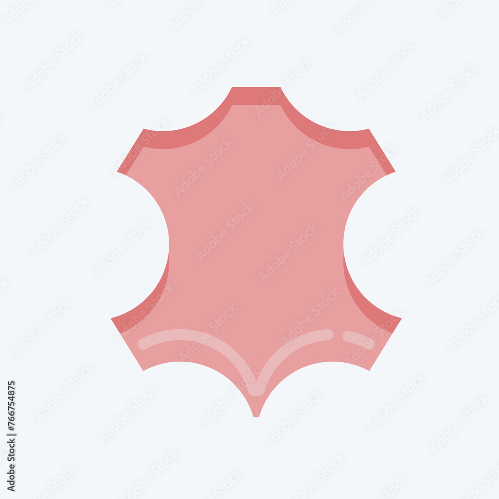 Icon Leather. suitable for education symbol. flat style. simple design editable. design template vector. simple illustration