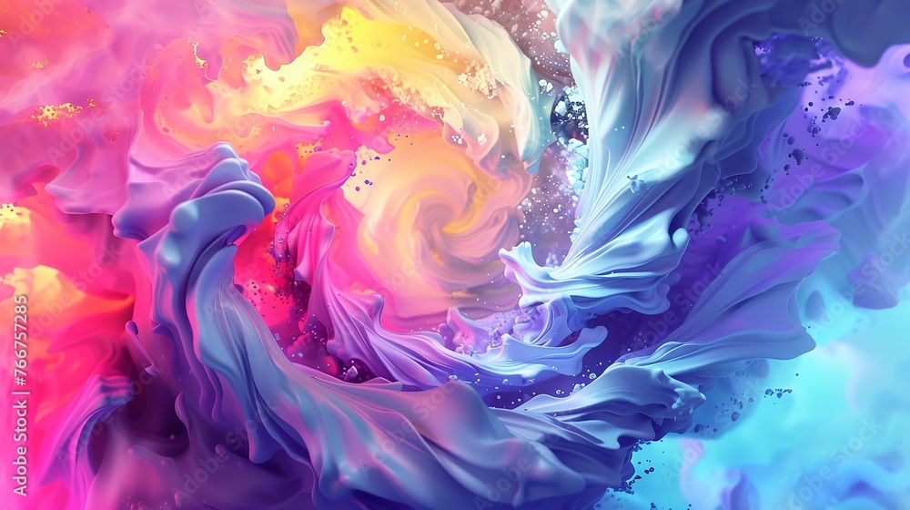 Bright Multicolored Paints Gradient Transition Bright Multicolored Paints Gradient Transition