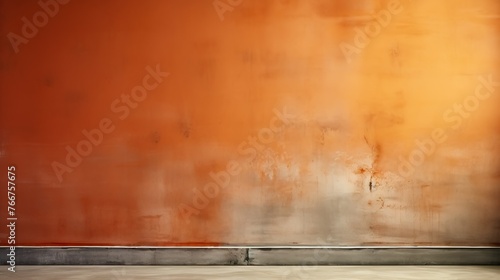A rich, warm orange textured wall, perfect as a bold backdrop