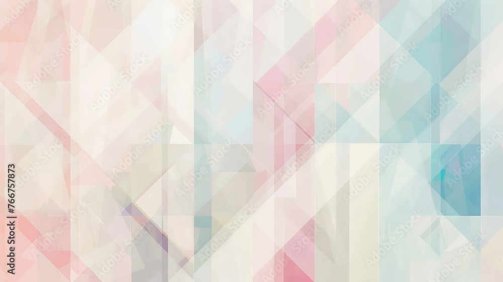 Abstract Geometric Background in Pastel Tones with Modern Design - obrazy, fototapety, plakaty 