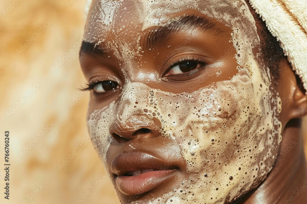 A beauty woman and focusing on skincare Moisturizer. A beauty woman and focusing on skincare Moisturizer.