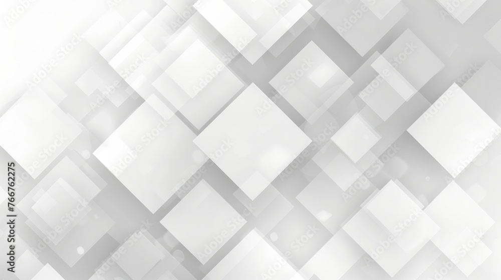 Minimalist White Background with Geometric Shapes