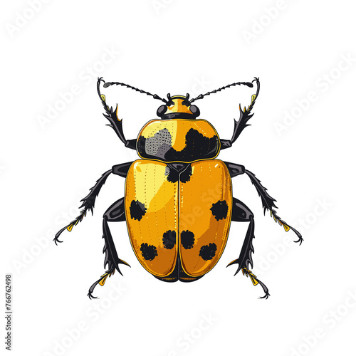 Soldier Beetles Cartoon Icon, isolated on transparent background, HD, PNG