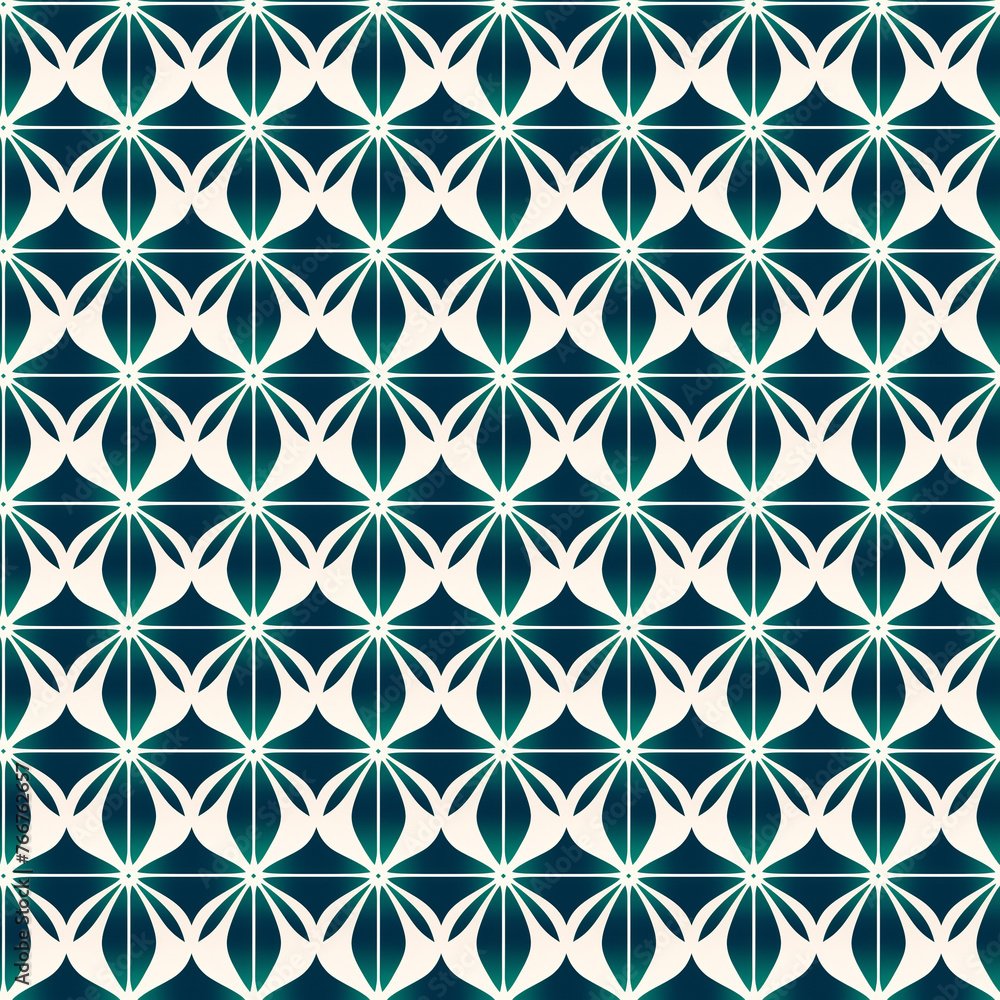 Naklejka premium Japanese-inspired seamless pattern, japanese pattern, seamless tile, japanese background, geometric background, Japanese wallpaper