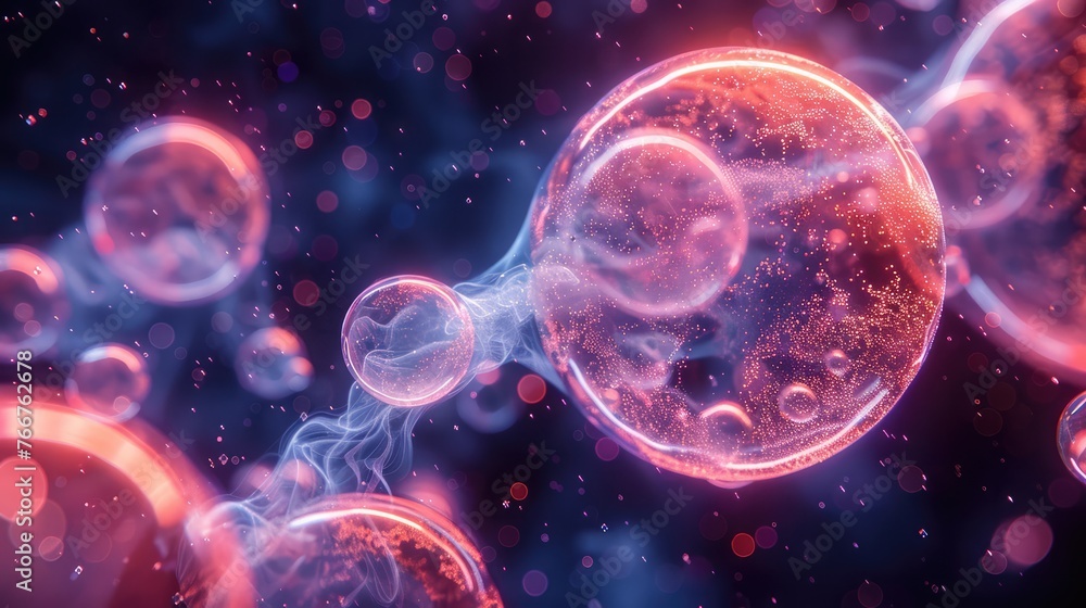 Abstract Tech Style Website Background with Blobs Abstract Tech Style Website Background with Blobs