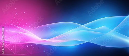 Abstract background with pink and blue wave design