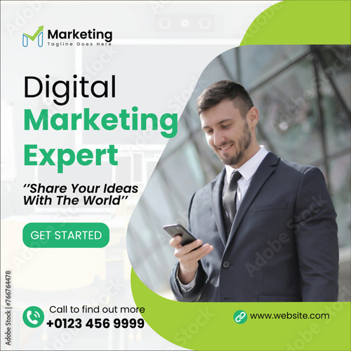 digital marketing social media poster design