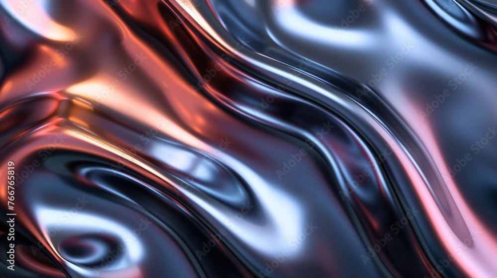 Metallic Abstract Wavy Liquid Background Layout Metallic Abstract Wavy Liquid Background Layout