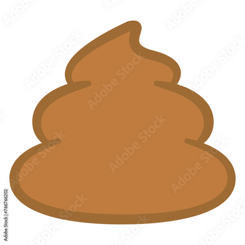 茶色いうんちのイラスト