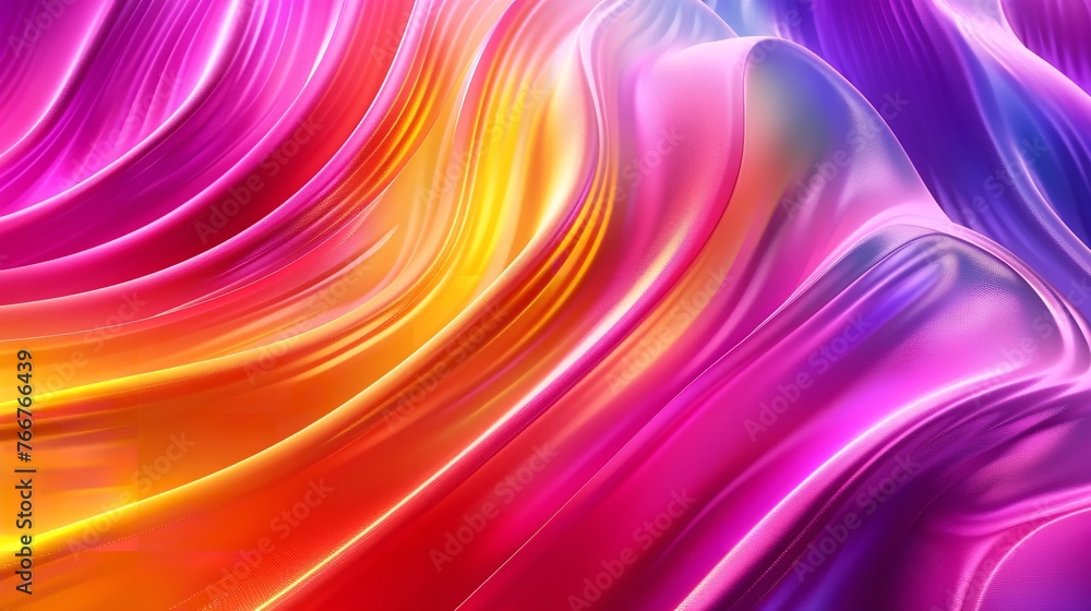 Modern Colorful Gradient Background with Wave