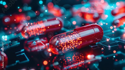 Step into the future of healthcare, where pills developed through pioneering medical science offer groundbreaking solutions to complex diseases, AI Generative