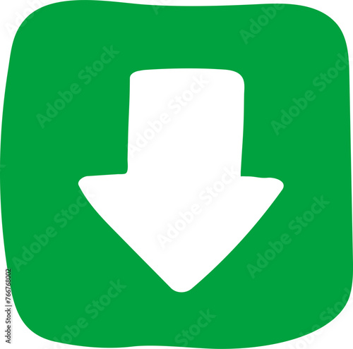 손으로 그린 숫자, 알파벳, 화살표 일러스트