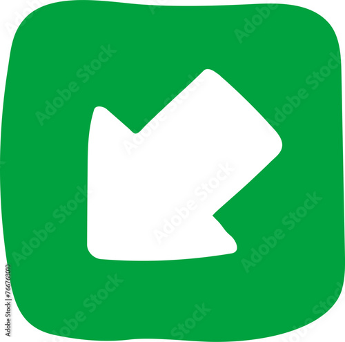 손으로 그린 숫자, 알파벳, 화살표 일러스트