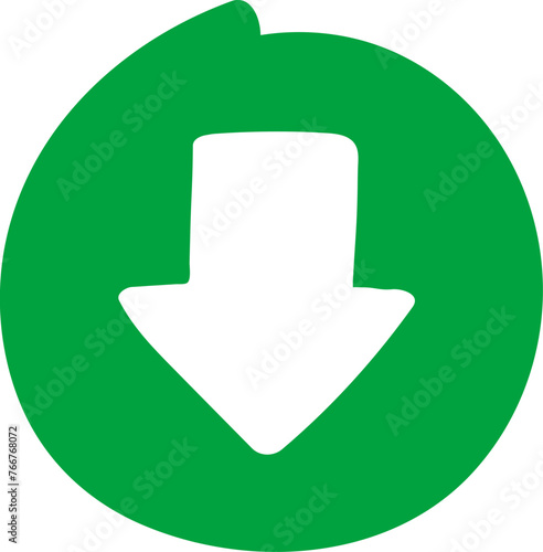 손으로 그린 숫자, 알파벳, 화살표 일러스트