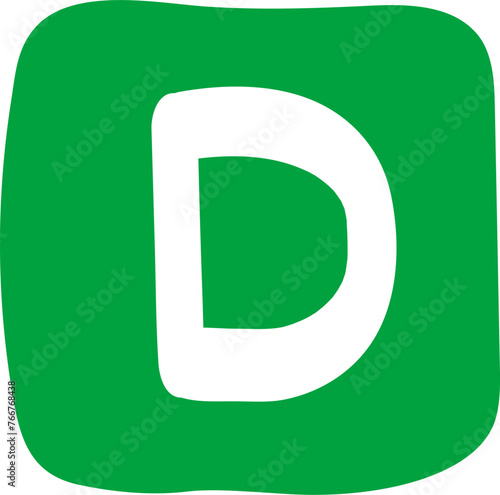 손으로 그린 숫자, 알파벳, 화살표 일러스트