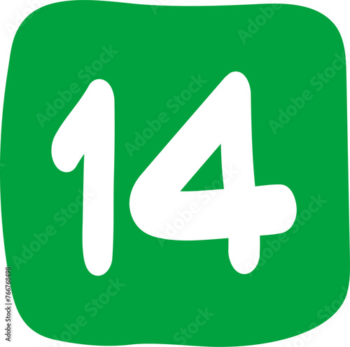 손으로 그린 숫자, 알파벳, 화살표 일러스트