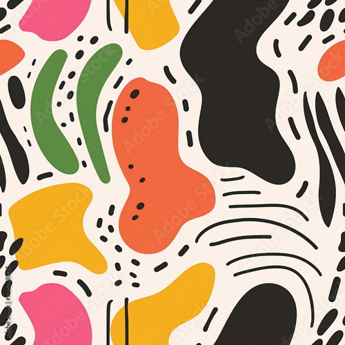 Seamless pattern with spots