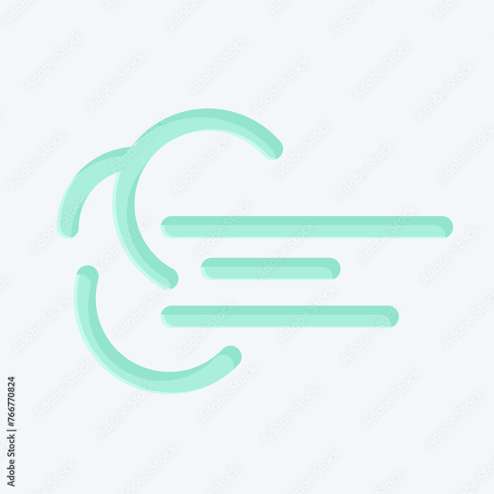 Icon Wind Resistant. suitable for sportswear symbol. flat style. simple design editable. design template vector. simple illustration Icon Wind Resistant. suitable for sportswear symbol. flat style. simple design editable. design template vector. simple illustration