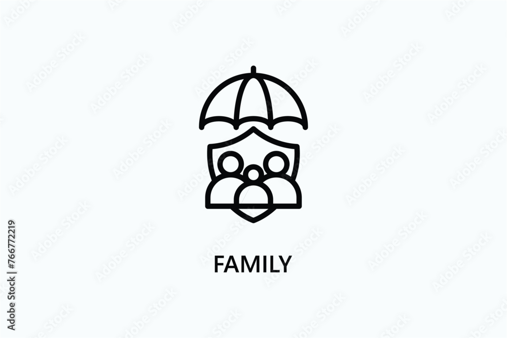 Family vector, icon or logo sign symbol illustration Family vector, icon or logo sign symbol illustration