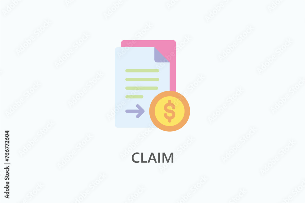 Claim vector, icon or logo sign symbol illustration Claim vector, icon or logo sign symbol illustration