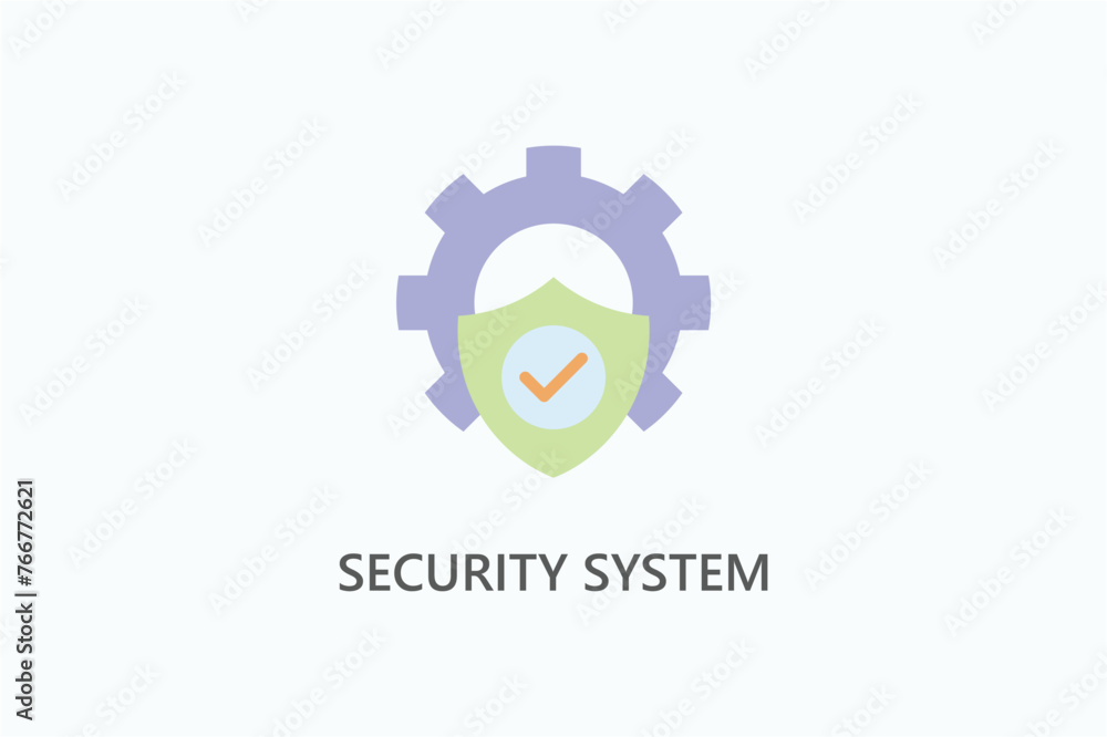 Security system vector, icon or logo sign symbol illustration Security system vector, icon or logo sign symbol illustration