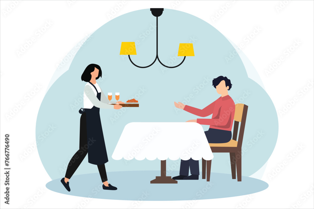 Coffee Shop Flat Illustration Design Coffee Shop Flat Illustration Design