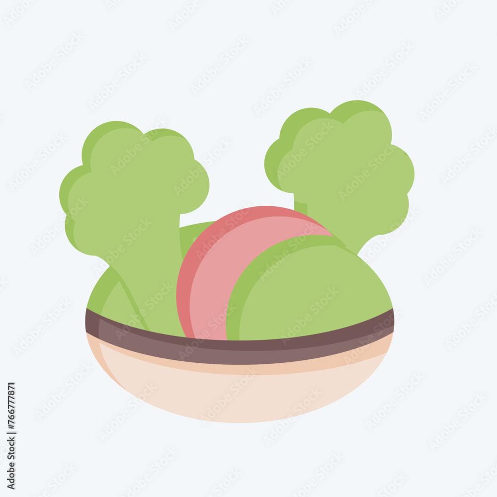 Fototapeta premium Icon Vegetables. related to Agriculture symbol. flat style. simple design editable. simple illustration