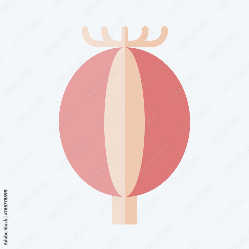 Icon Opium. related to Addiction Dictionary symbol. flat style. simple design editable. simple illustration Icon Opium. related to Addiction Dictionary symbol. flat style. simple design editable. simple illustration