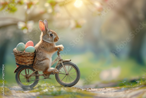 easter bunny in a basket