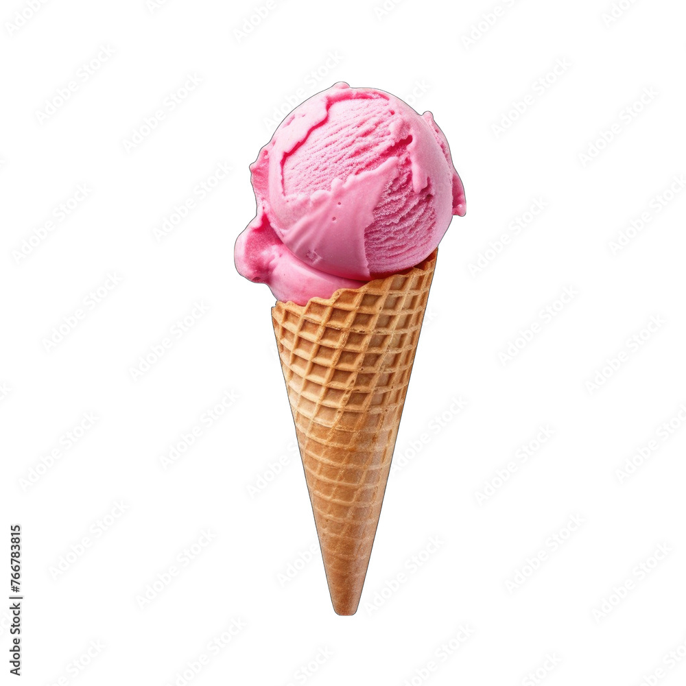 Create A High quality pink Ice cream scoop on white background Create A High quality pink Ice cream scoop on white background